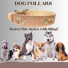 Load image into Gallery viewer, Retro Suede Designer Dog Collar -Brown