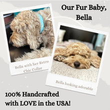 Load image into Gallery viewer, Retro Suede Designer Dog Collar -Faded Black