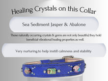Load image into Gallery viewer, Anxiety & Stress Support - Healing Crystal Collar  - Sapphire Blue Color SA104