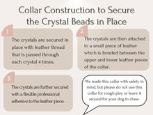 Load image into Gallery viewer, Anxiety & Stress Support - Healing Crystal Collar  - Sapphire Blue Color SA104