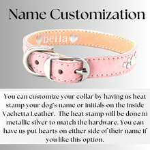 Load image into Gallery viewer, Retro Suede Designer Dog Collar -Light Pink