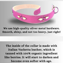 Load image into Gallery viewer, Retro Suede Designer Dog Collar - Bright Pink
