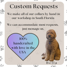 Load image into Gallery viewer, Retro Suede Designer Dog Collar - Tiffany Blue