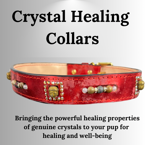 Ruby Red Crystal Healing Collar for Nerve damage & arthritis