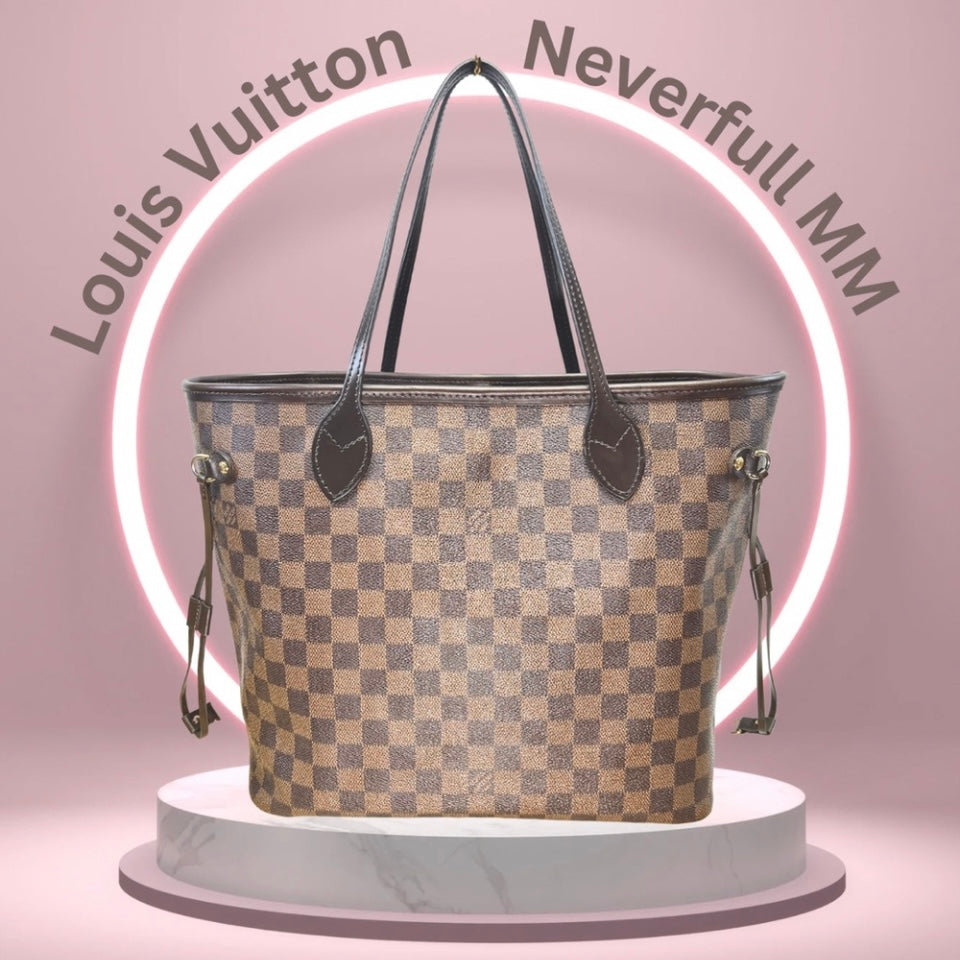 Louis Vuitton Damier Ebene Neverfull Bag