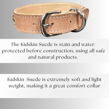 Load image into Gallery viewer, Retro Suede Designer Dog Collar -Brown