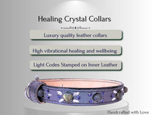 Load image into Gallery viewer, Skin &amp; Allergy Support - Healing Crystal Collar - Tahitian Pearl Color SA101