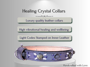 Skin & Allergy Support - Healing Crystal Collar - Tahitian Pearl Color SA101