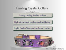 Load image into Gallery viewer, Strength &amp; Vitality Support - Crystal Healing Collar - Candy Apple Purple SV101
