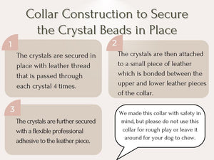 Anxiety & Stress Support - Healing Crystal Collar  - Sapphire Blue Color SA104