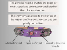 Load image into Gallery viewer, Strength &amp; Vitality Support - Crystal Healing Collar - Candy Apple Purple SV101