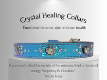 Load image into Gallery viewer, Skin &amp; Allergy Support - Healing Crystal Collar - Blue Candy Apple SA103