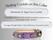 Load image into Gallery viewer, Strength &amp; Vitality Support - Crystal Healing Collar - Candy Apple Purple SV101