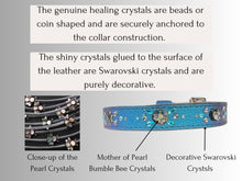 Load image into Gallery viewer, Skin &amp; Allergy Support - Healing Crystal Collar - Blue Candy Apple SA103