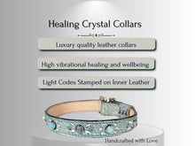 Load image into Gallery viewer, Overall Well-being - Crystal Healing Collar - Denim Swirl OW101