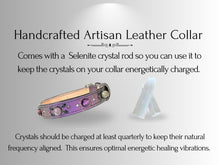 Load image into Gallery viewer, Strength &amp; Vitality Support - Crystal Healing Collar - Candy Apple Purple SV101