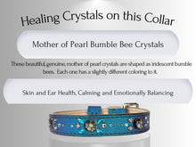 Load image into Gallery viewer, Skin &amp; Allergy Support - Healing Crystal Collar - Blue Candy Apple SA103