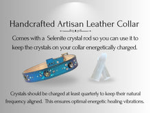 Load image into Gallery viewer, Skin &amp; Allergy Support - Healing Crystal Collar - Blue Candy Apple SA103