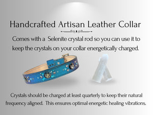 Skin & Allergy Support - Healing Crystal Collar - Blue Candy Apple SA103