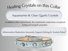 Load image into Gallery viewer, Overall Well-being - Crystal Healing Collar - Denim Swirl OW101