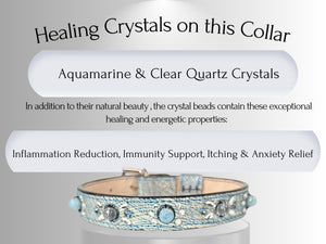 Overall Well-being - Crystal Healing Collar - Denim Swirl OW101
