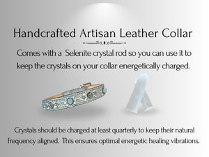 Overall Well-being - Crystal Healing Collar - Denim Swirl OW101