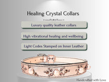 Load image into Gallery viewer, Strength &amp; Vitality - Crystal Healing Collar - Rose Gold with Freshwater Pearls SV102