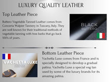Load image into Gallery viewer, Skin &amp; Allergy Support - Healing Crystal Collar - Black Vachetta W/ Larimar SA102