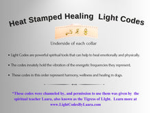 Load image into Gallery viewer, Skin &amp; Allergy Support - Healing Crystal Collar - Black Vachetta W/ Larimar SA102