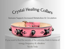 Load image into Gallery viewer, Cancer &amp; Immune Support - Healing Crystal Collar - Art Deco PInk
