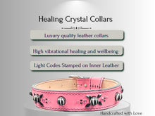 Load image into Gallery viewer, Cancer &amp; Immune Support - Healing Crystal Collar - Art Deco PInk