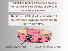 Load image into Gallery viewer, Cancer &amp; Immune Support - Healing Crystal Collar - Art Deco PInk