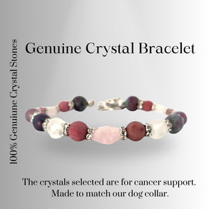 Healing Crystal Bracelet for Cancer Support , Chemo natural healing, alternative medicine, natures remedy, oncology help