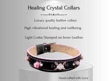 Load image into Gallery viewer, Cancer &amp; Immune Support - Healing Crystal Dog Collar CI103