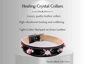 Cancer & Immune Support - Healing Crystal Dog Collar CI103