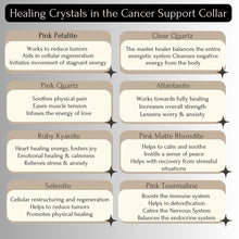 Load image into Gallery viewer, Cancer &amp; Immune Support - Healing Crystal Dog Collar CI103