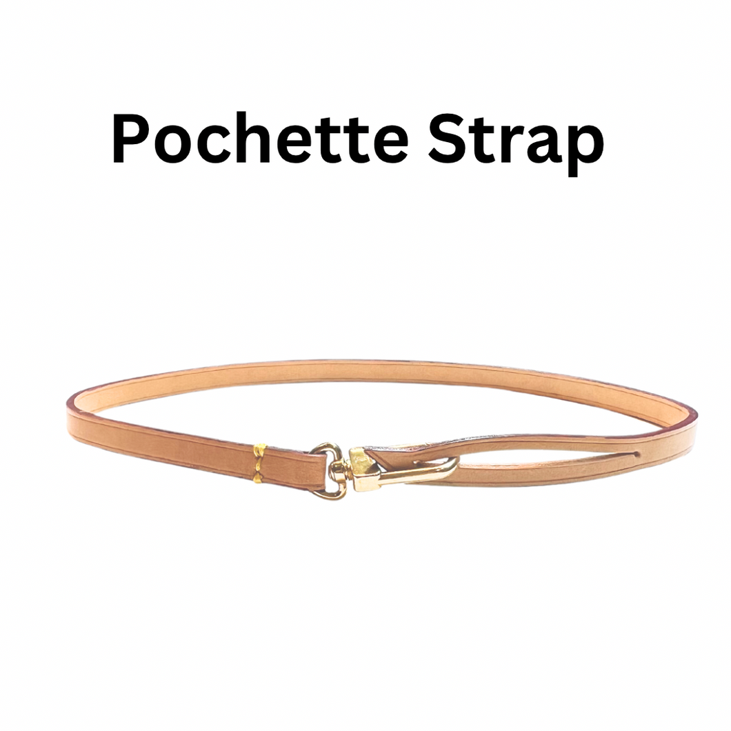 Vachetta Leather Pochette Strap