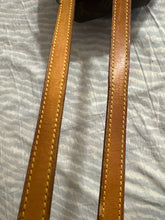 Load image into Gallery viewer, New Vachetta leather straps on LV backpack.